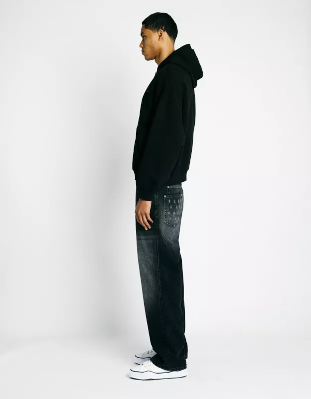 Neutrals Zip Hoodie - Black